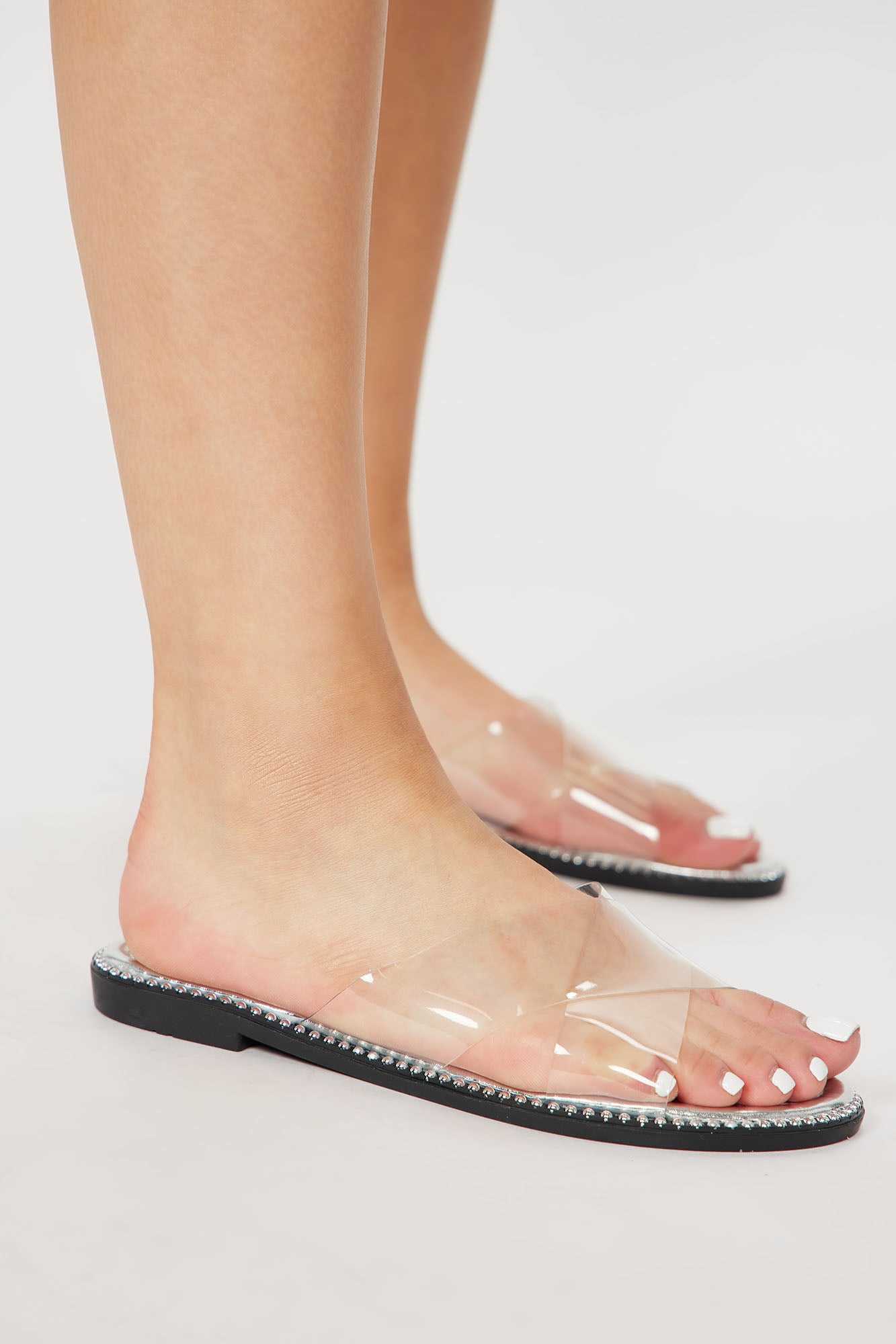 Girls Need Love Too Flat Sandals   Silver