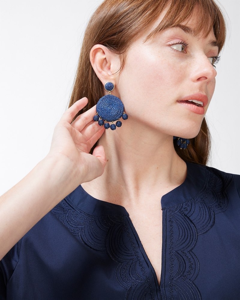 Embroidered Tiered Dress Black