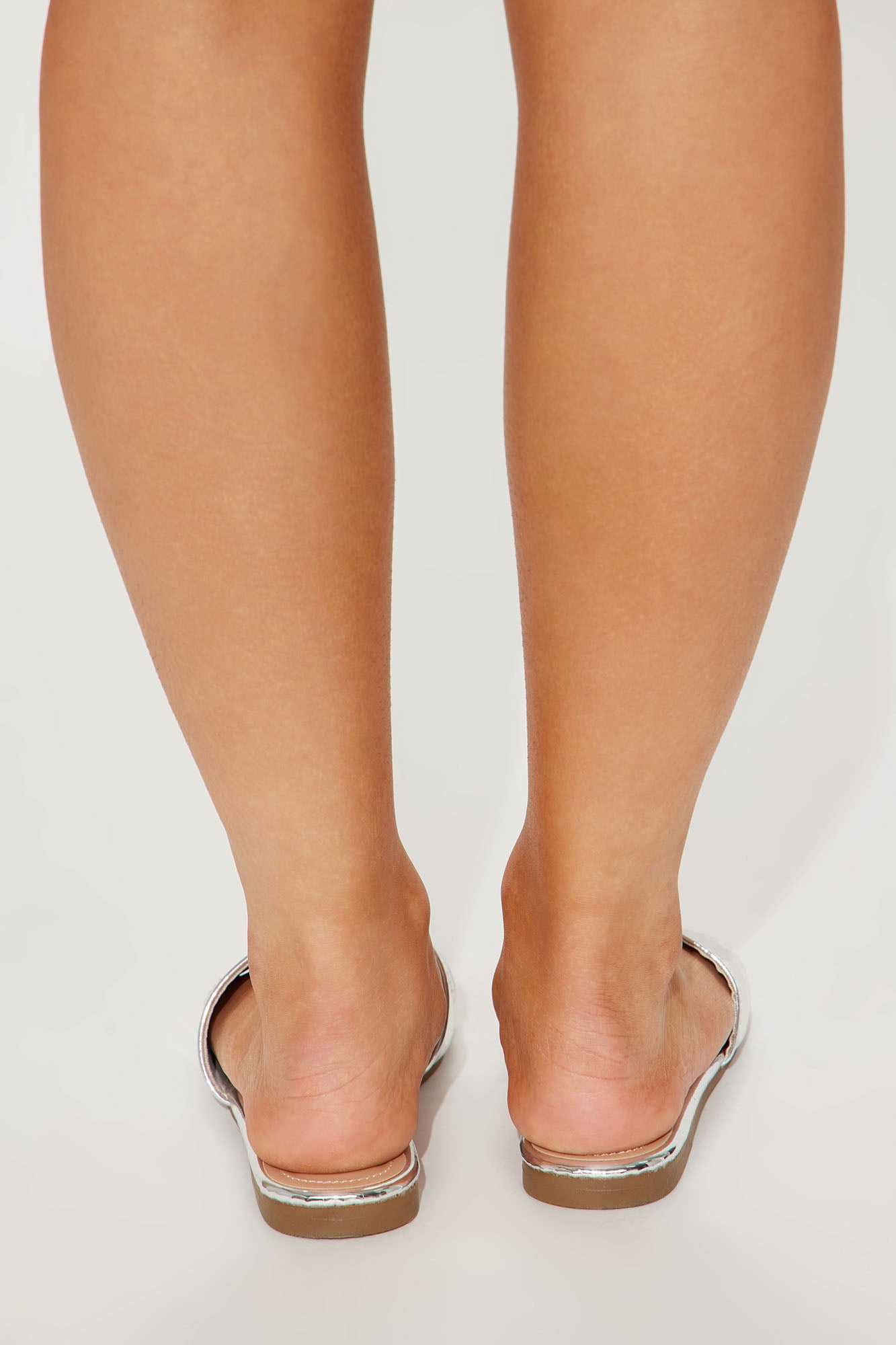 Don t Wanna Wait Flat Sandals   Silver