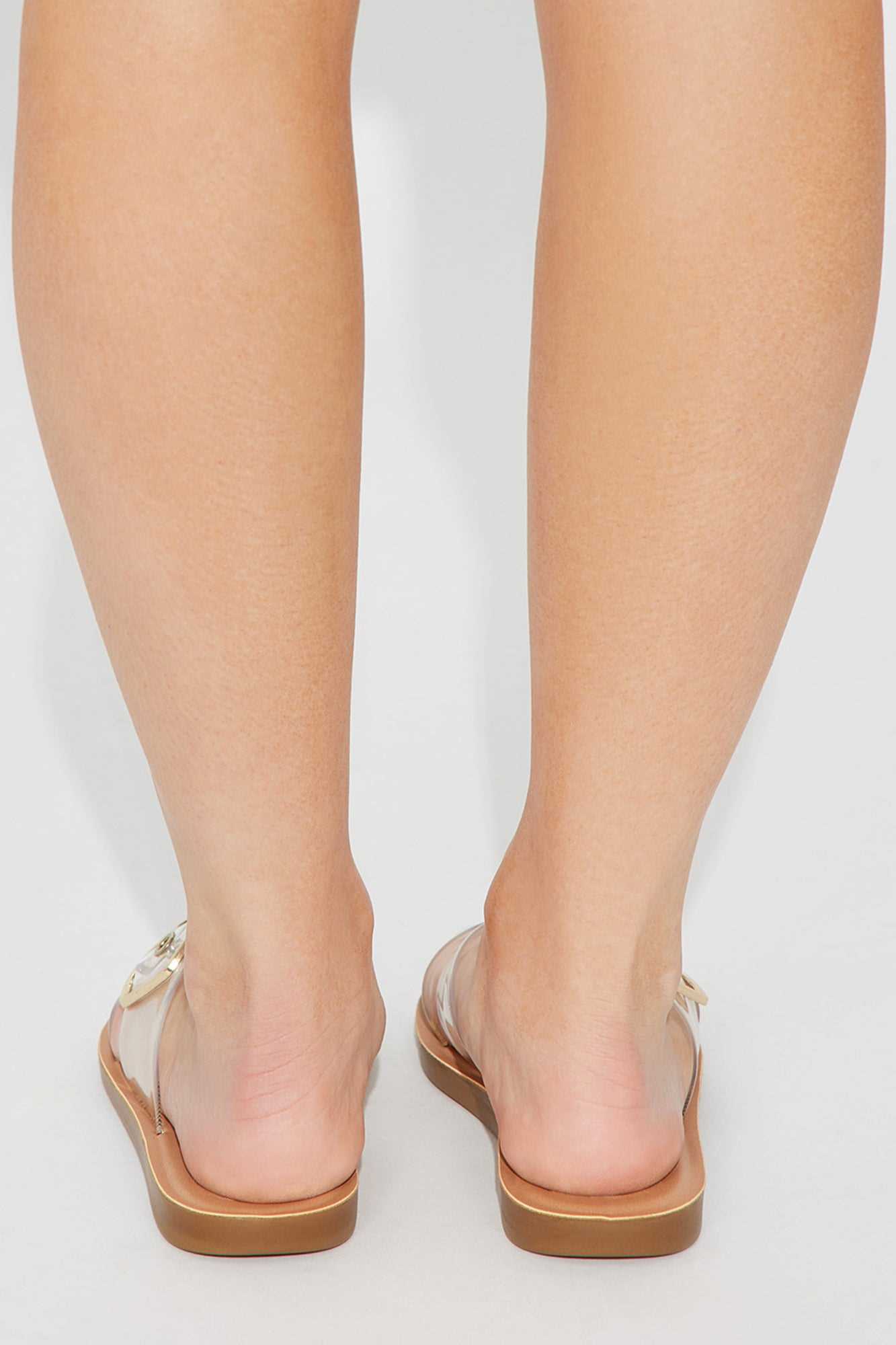 Melody Buckle Detail Slides   Clear