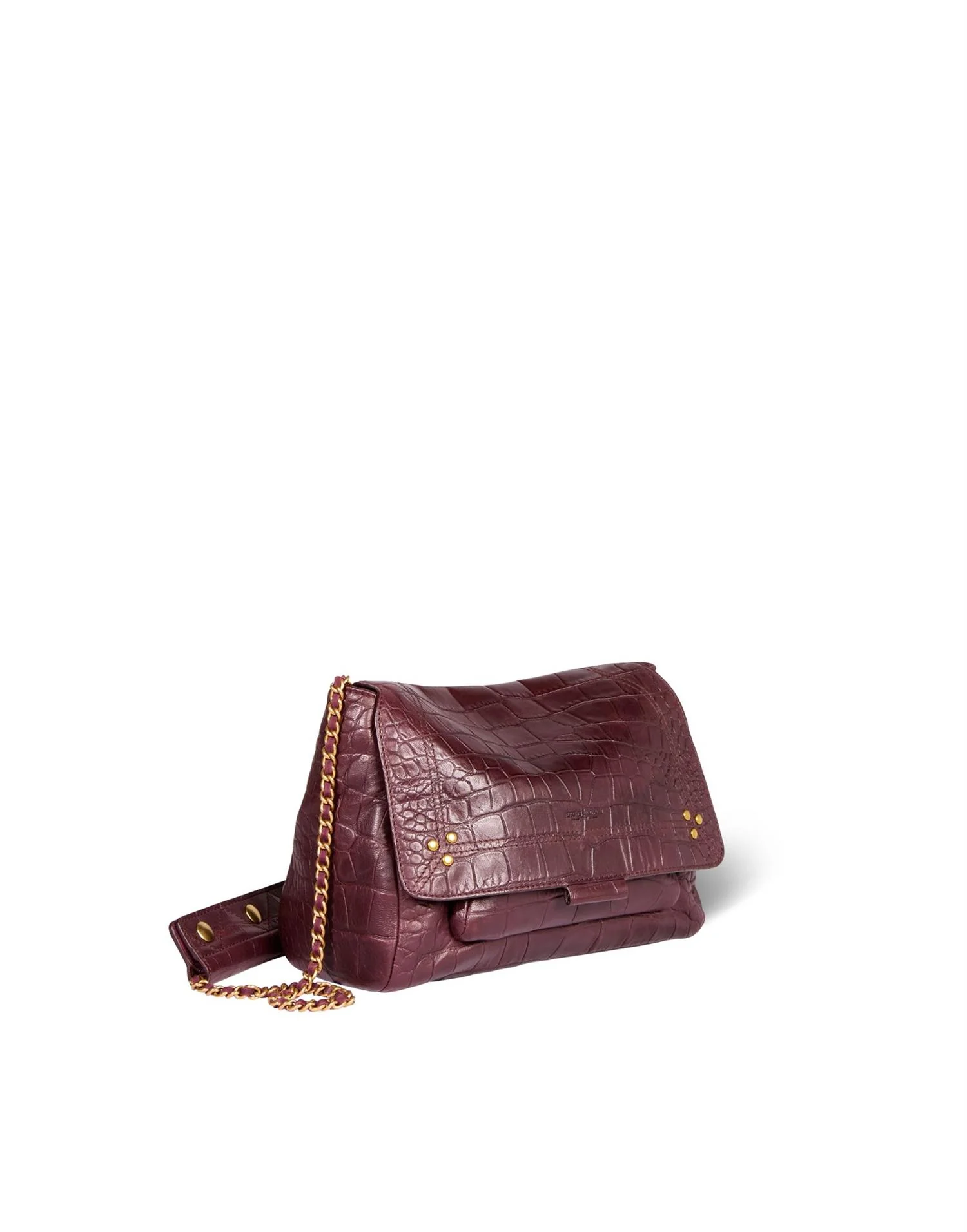 JEROME DREYFUSS - Lulu M - Croco Aubergine