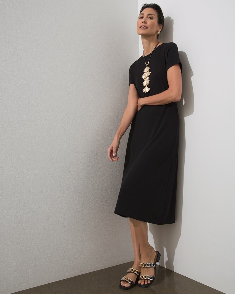 T-Shirt Midi Dress Black