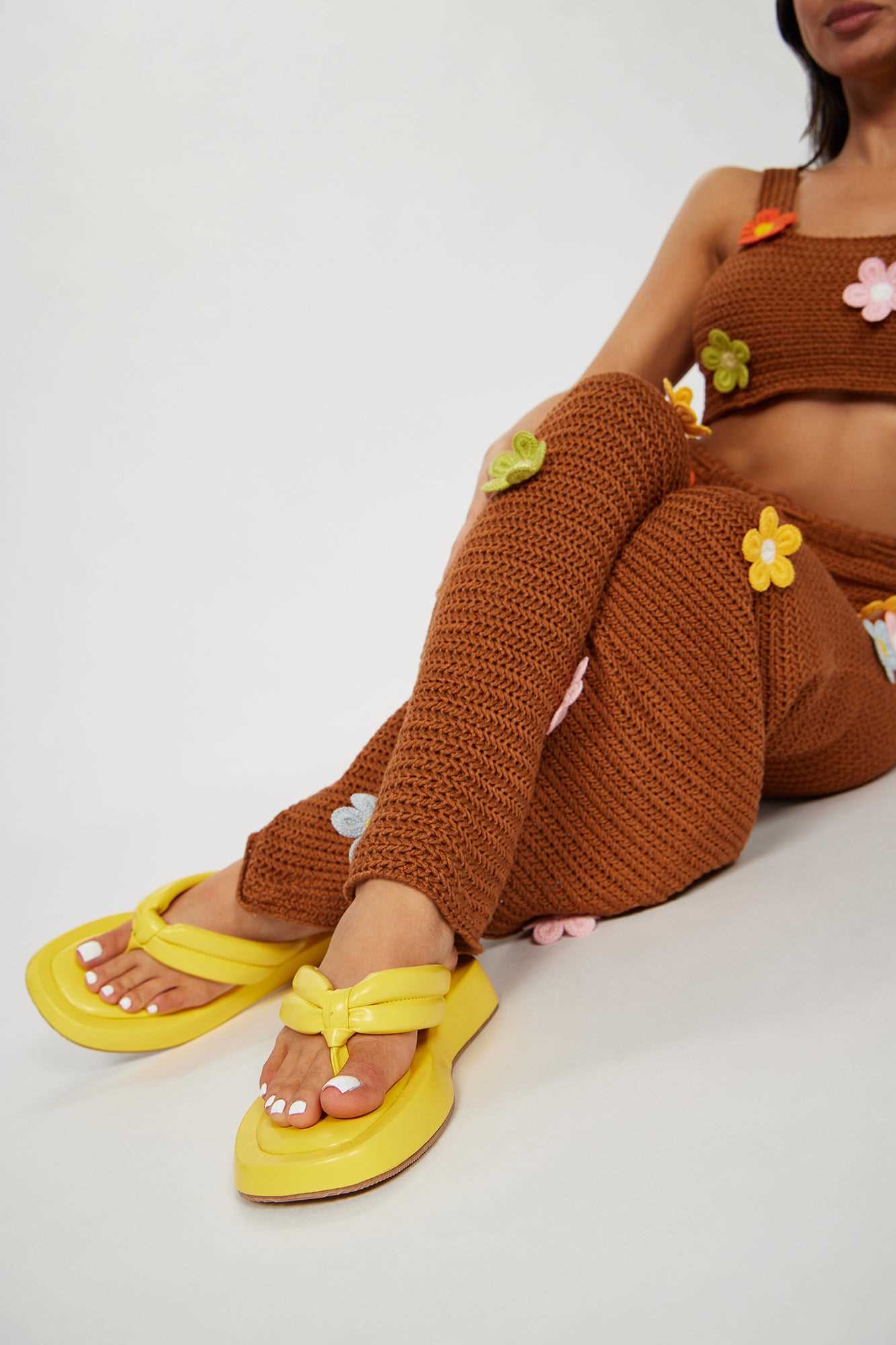 Beach Ready Flip Flops   Yellow