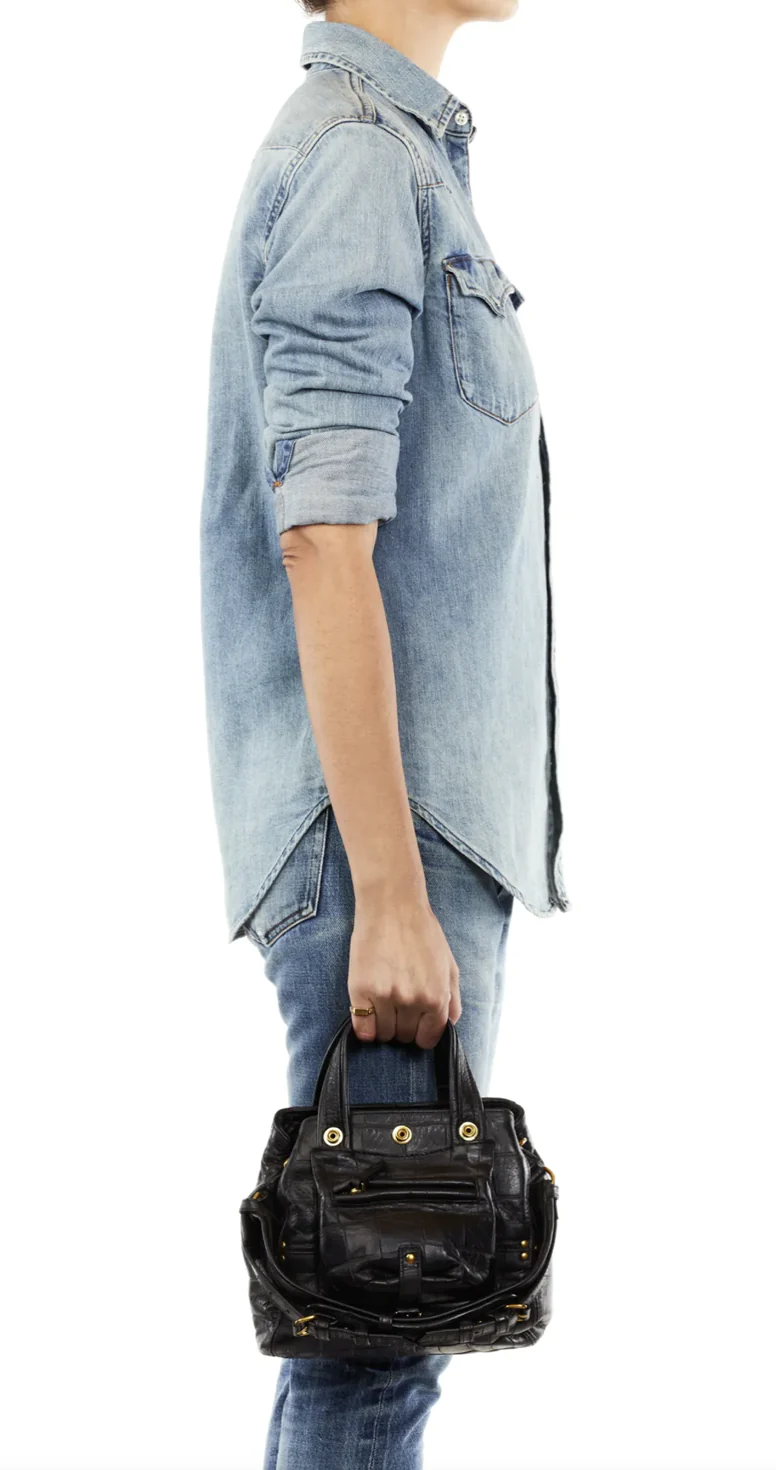 JEROME DREYFUSS - Billy Nano - Croco Noir