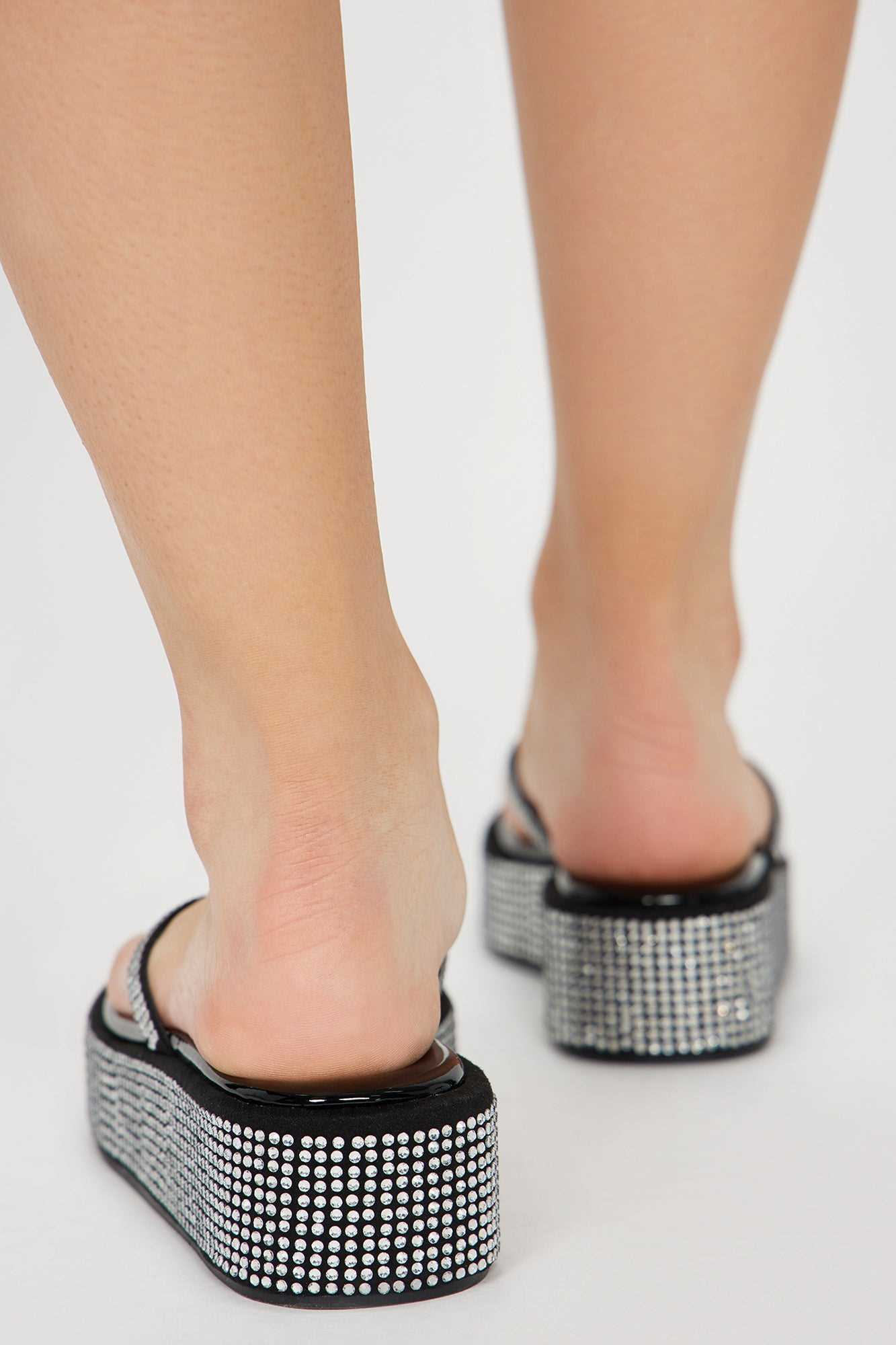 Jeje Platform Flip Flops   Black