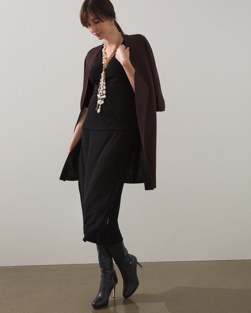 Travelers Midi Skirt Travelers Black