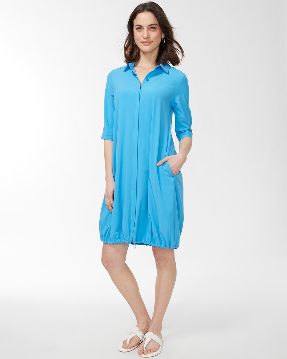 Zenergy UPF Bungee Dress Poolside Blue