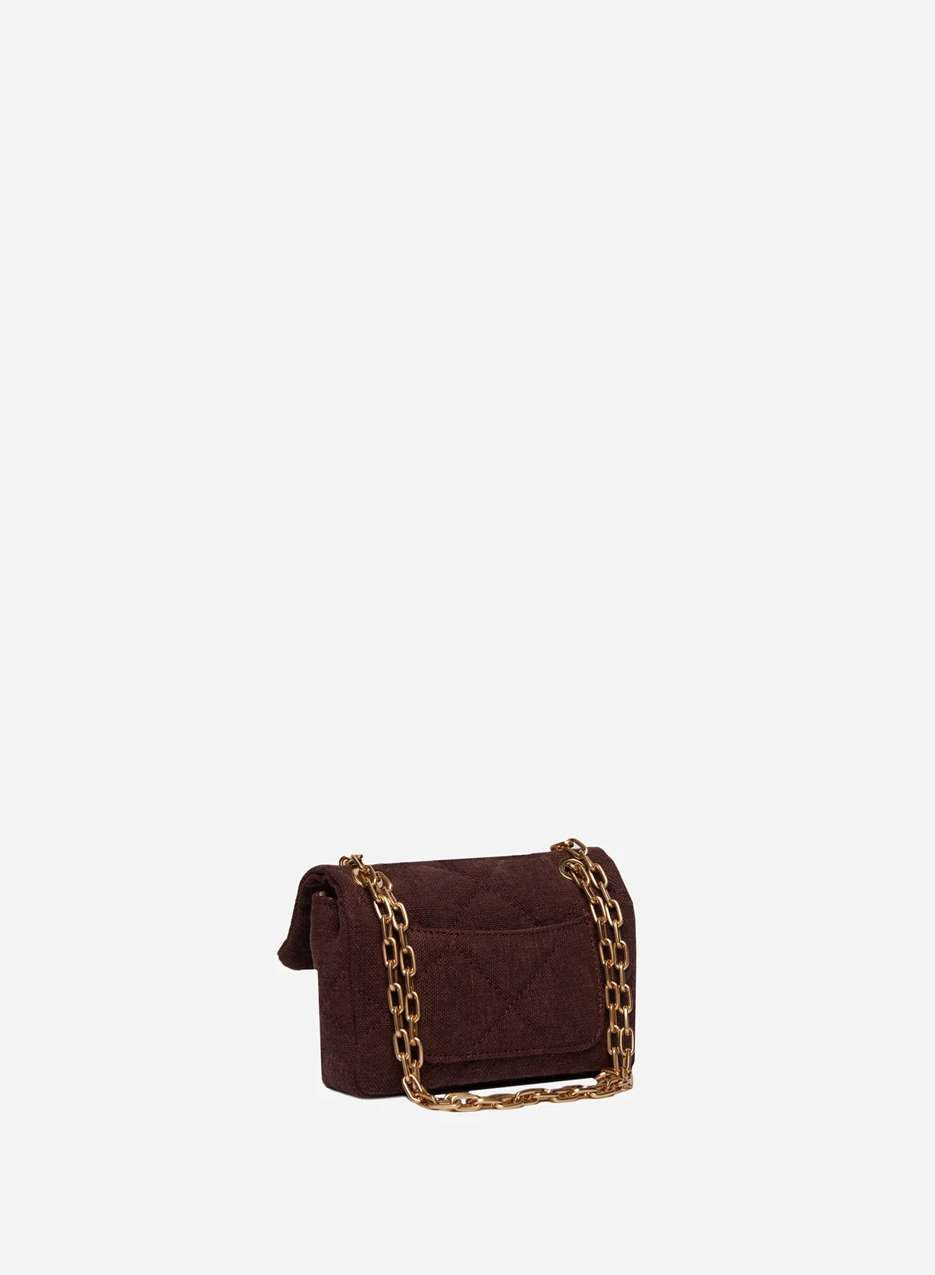 VANESSA BRUNO - Nano Moon Bag Linnen - Prune