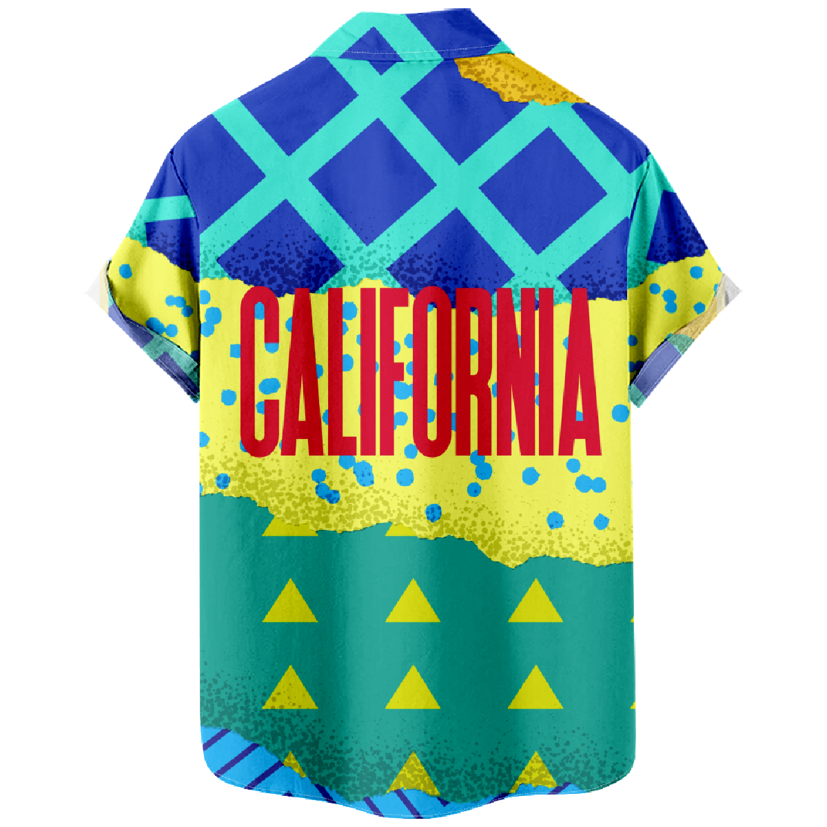 California Topanga Short Sleeve Shirt Men's Button Shirt Summer Hawaiian Tops