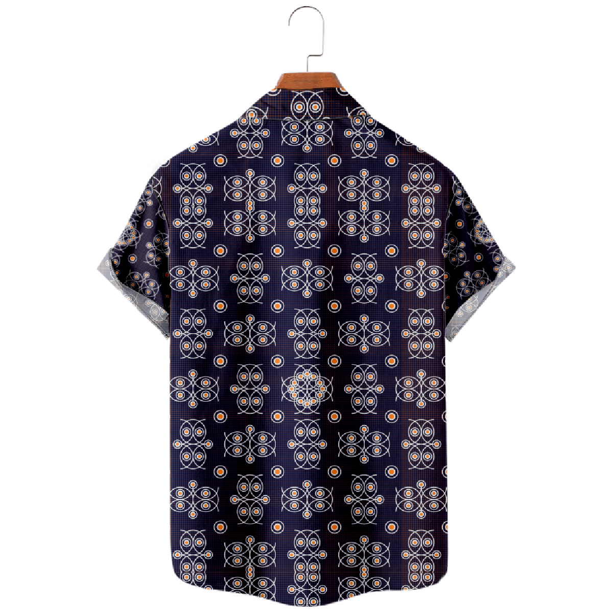 Owl Pattern Print Button Up Shirt Men's Owl Hawaiian Shirt Short Sleeve