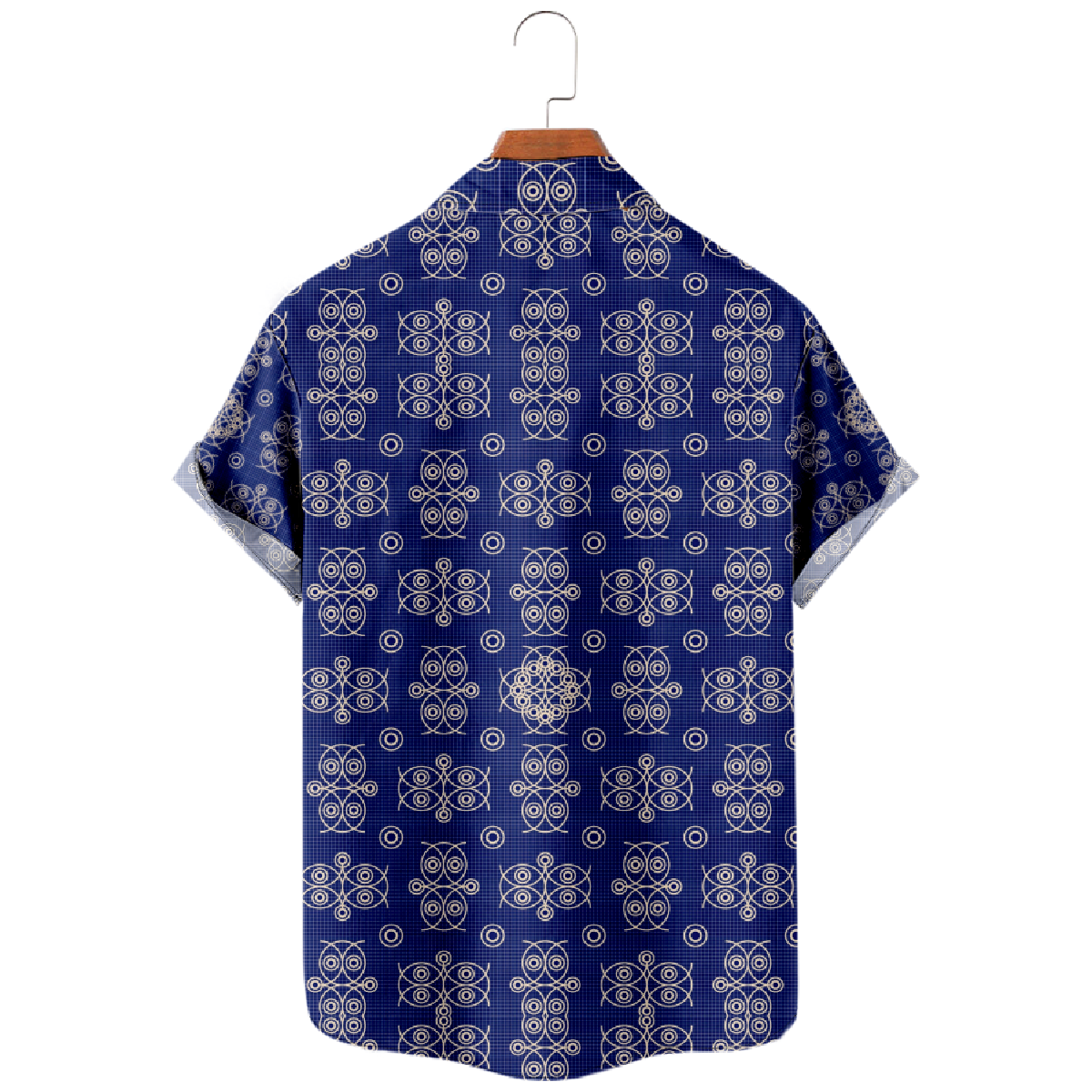 Owl Pattern Print Button Up Shirt Men's Owl Hawaiian Shirt Short Sleeve