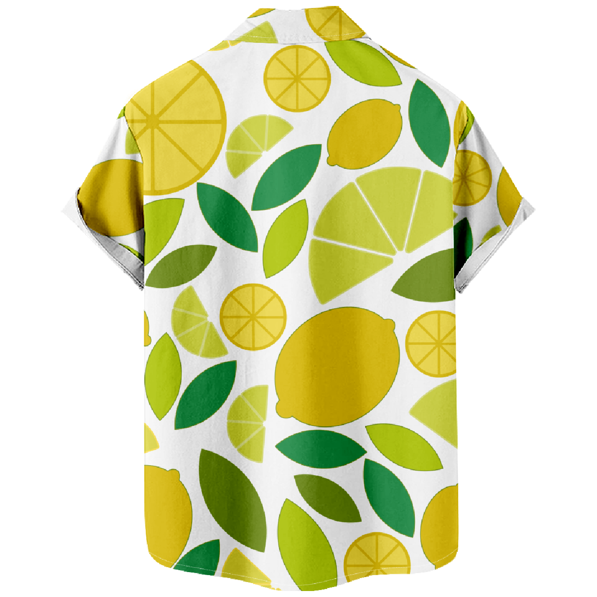 Lemon Button Up Shirt Hawaiian Shirt Men's Short Sleeve Shirt Summer Tops