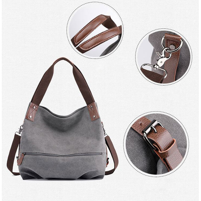 Canvas Handbags Tote Shoulder Bags Hobos Crossbody Purse for Women Top Handle Handbags