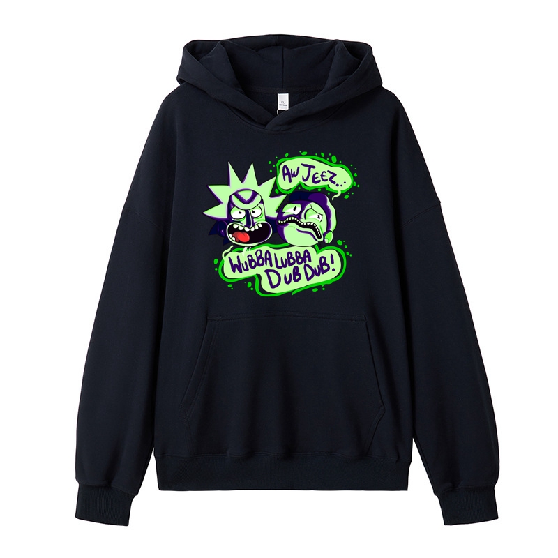 Rick and Morty Hoodie Cotton Made Regular Fit Kangaroo Pouch Pocket