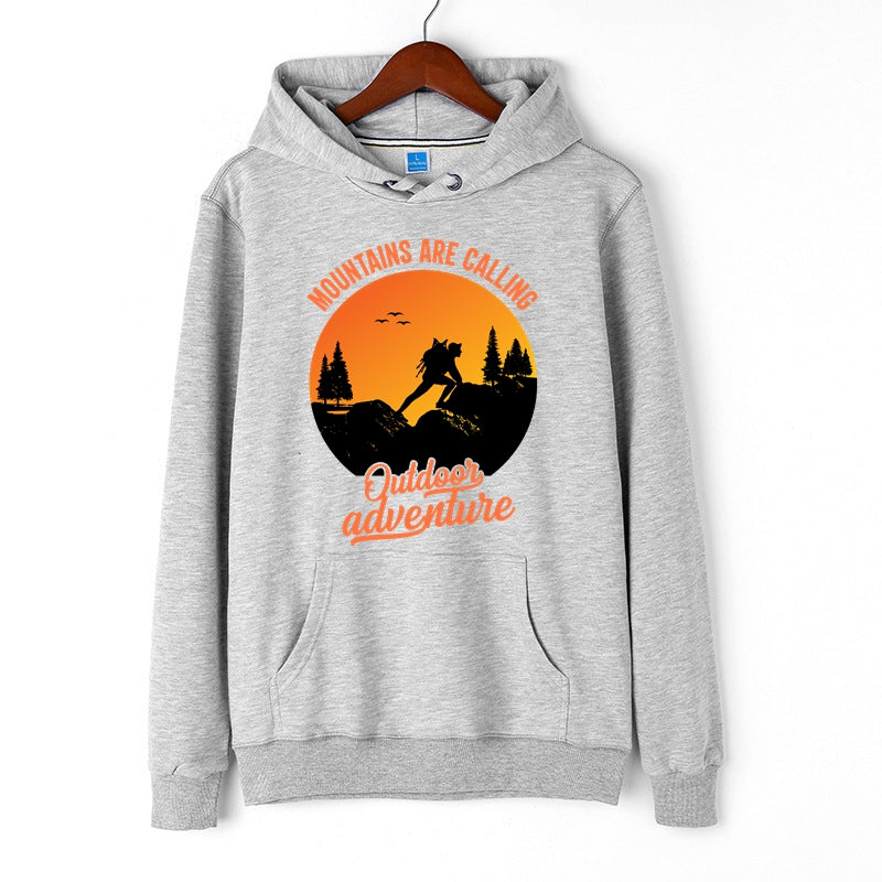 Mountains Are Calling Outdoor Adventure Hoodie for Men Adventure Pullover