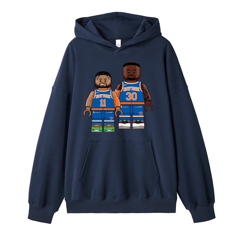 Men's Basketball Hoodie New York Basketball Team Cotton Made Regular Fit