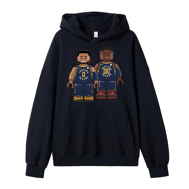 Indiana Basketball Hoodie Men's Professional Basketball Team Hoodie Cotton Hoodie