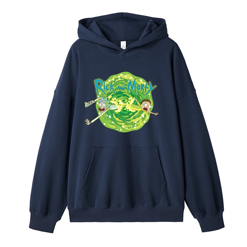 Rick and Morty Hoodie Cotton Made Regular Fit Kangaroo Pouch Pocket