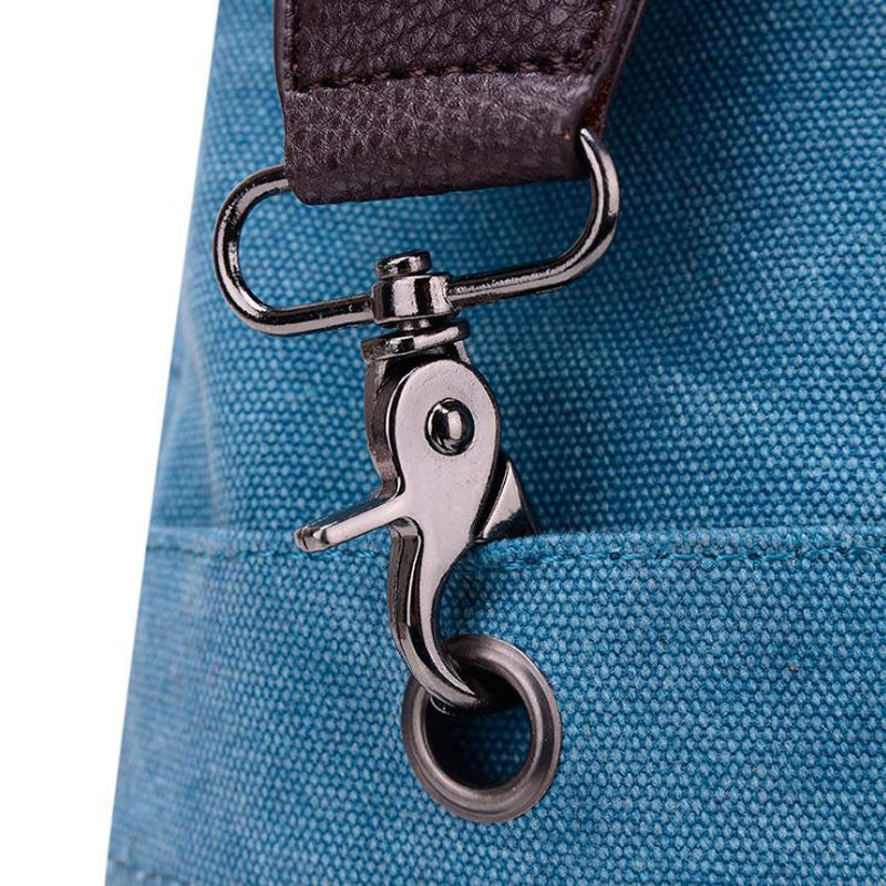 Unisex Canvas Multiple-pockets Shoulder Bag Handbags Travel Totes Purses