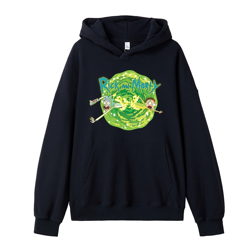 Rick and Morty Hoodie Cotton Made Regular Fit Kangaroo Pouch Pocket