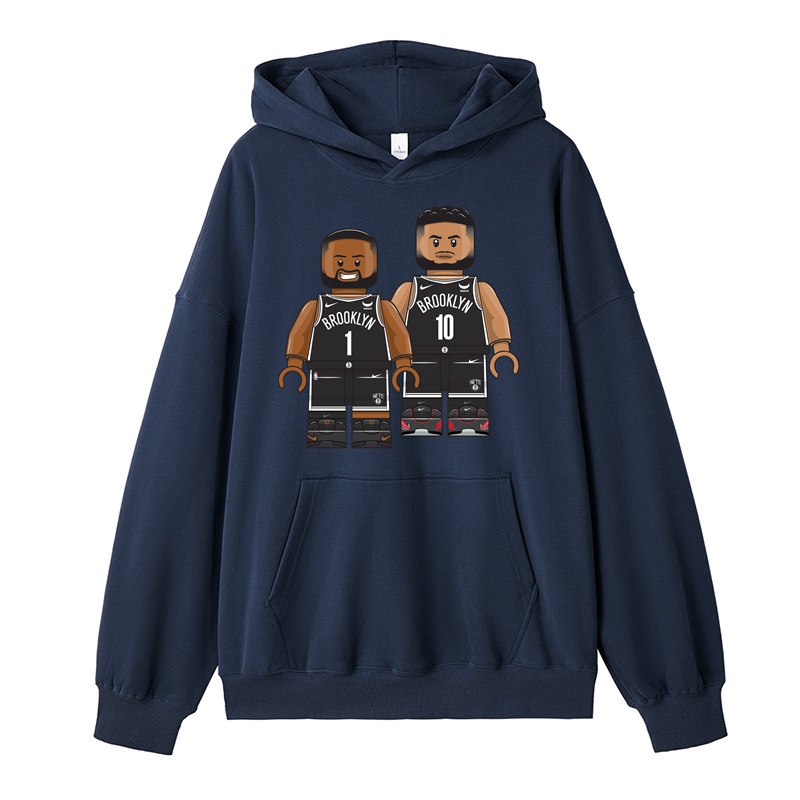 Brooklyn Basketball Hoodie Men's Professional Basketball Team Hoodie Cotton Hoodie