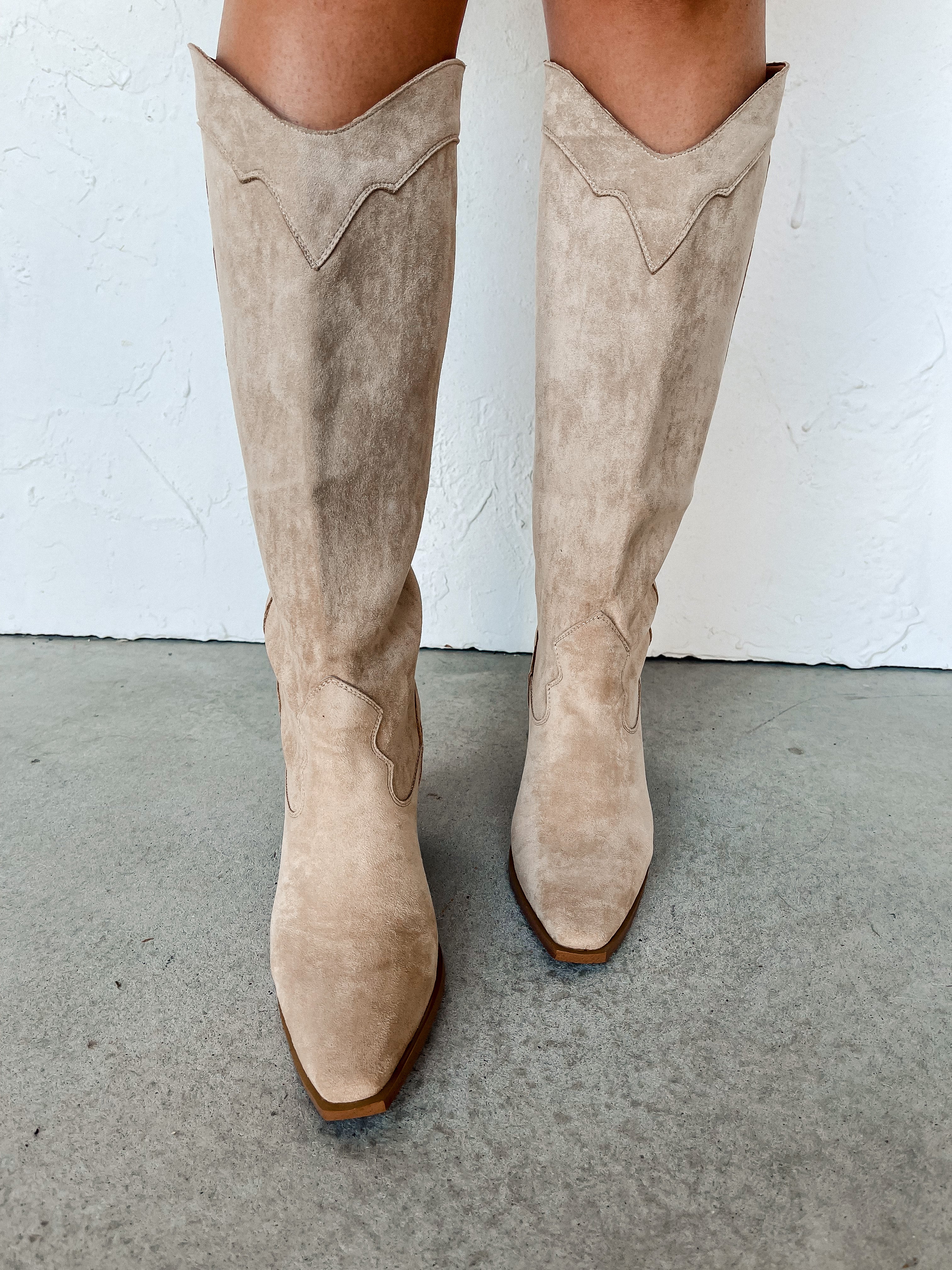 Classy Suede Western Boot