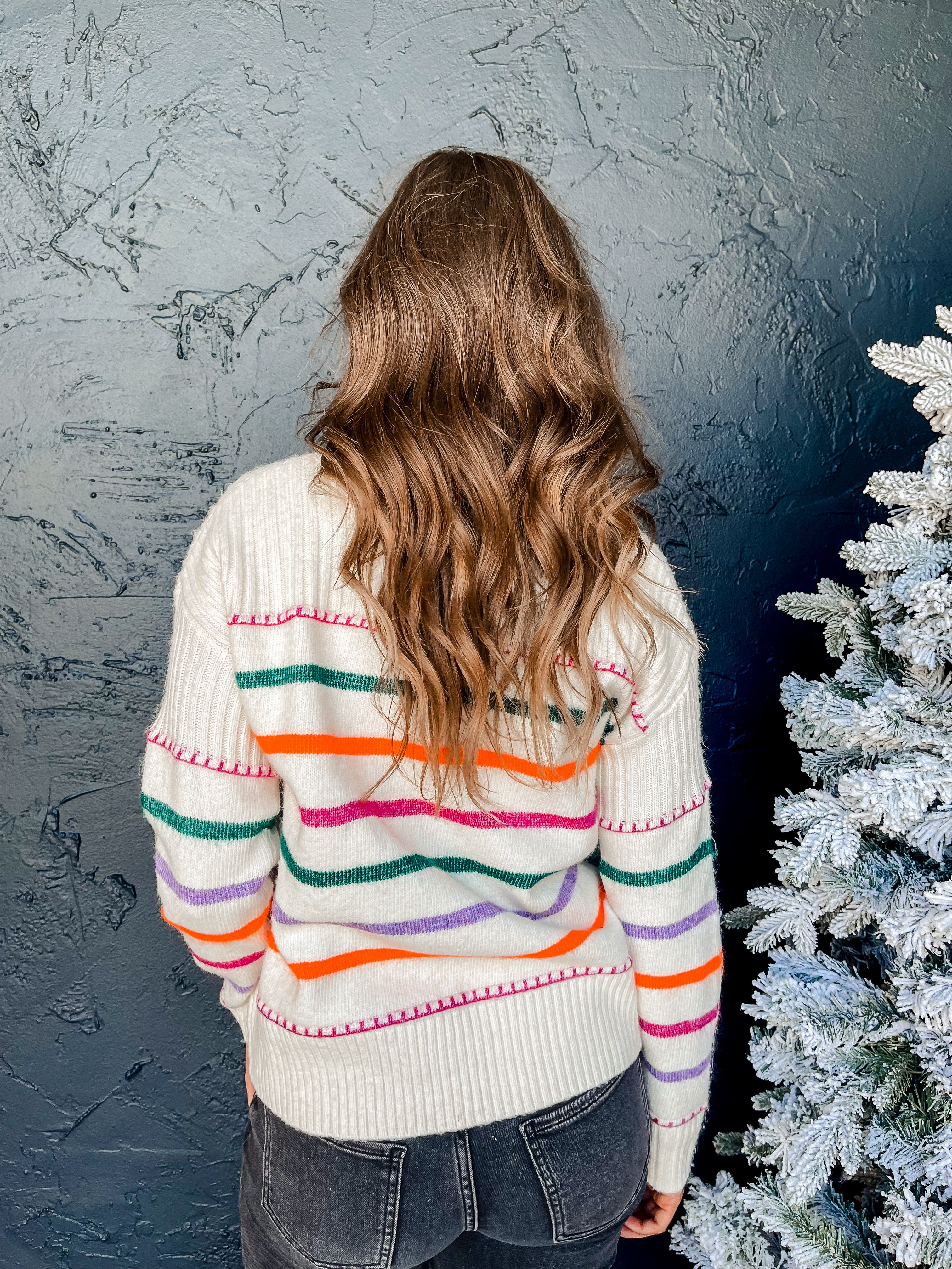 Light Up My Life Striped Sweater