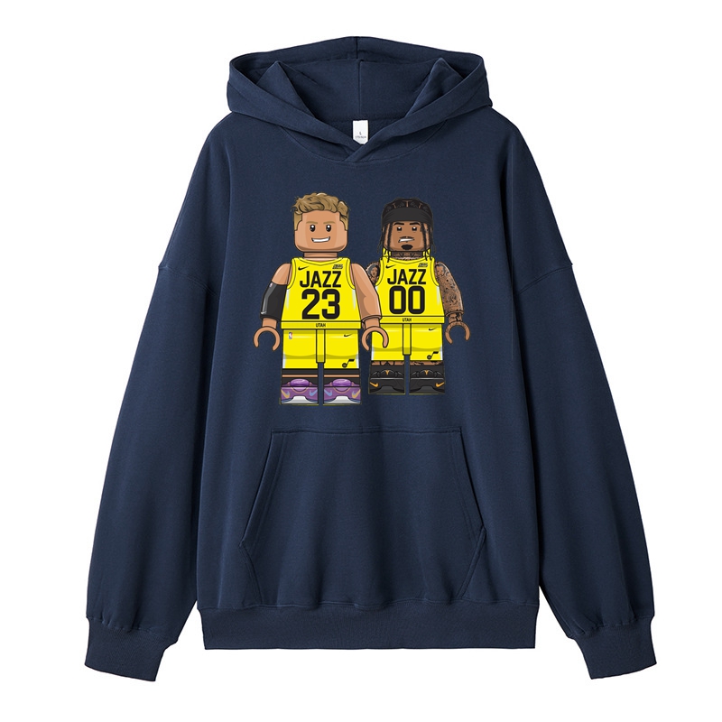 Men's Basketball Hoodie Utah Basketball Team Hoodie Cotton Made Regular Fit