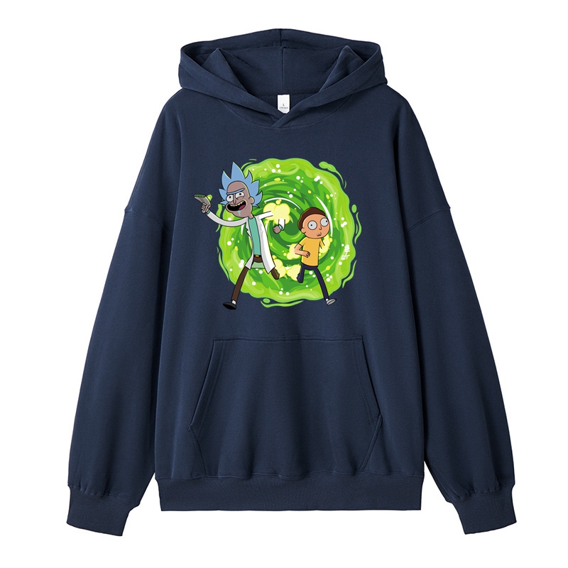 Rick and Morty Hoodie Cotton Made Regular Fit Kangaroo Pouch Pocket