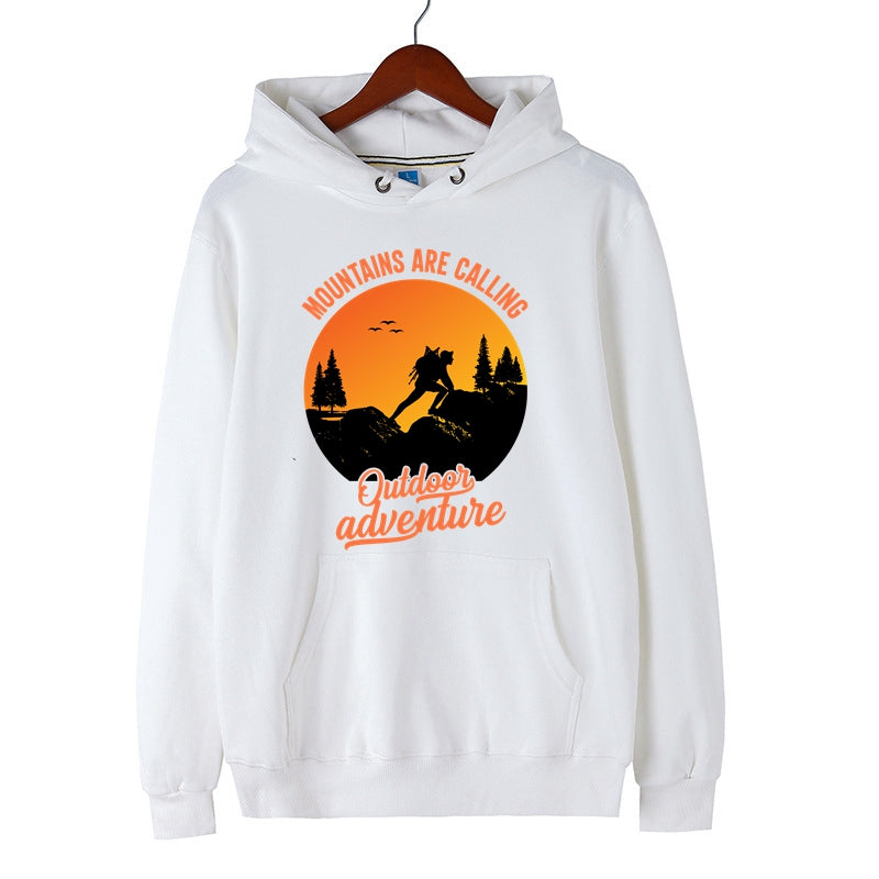 Mountains Are Calling Outdoor Adventure Hoodie for Men Adventure Pullover