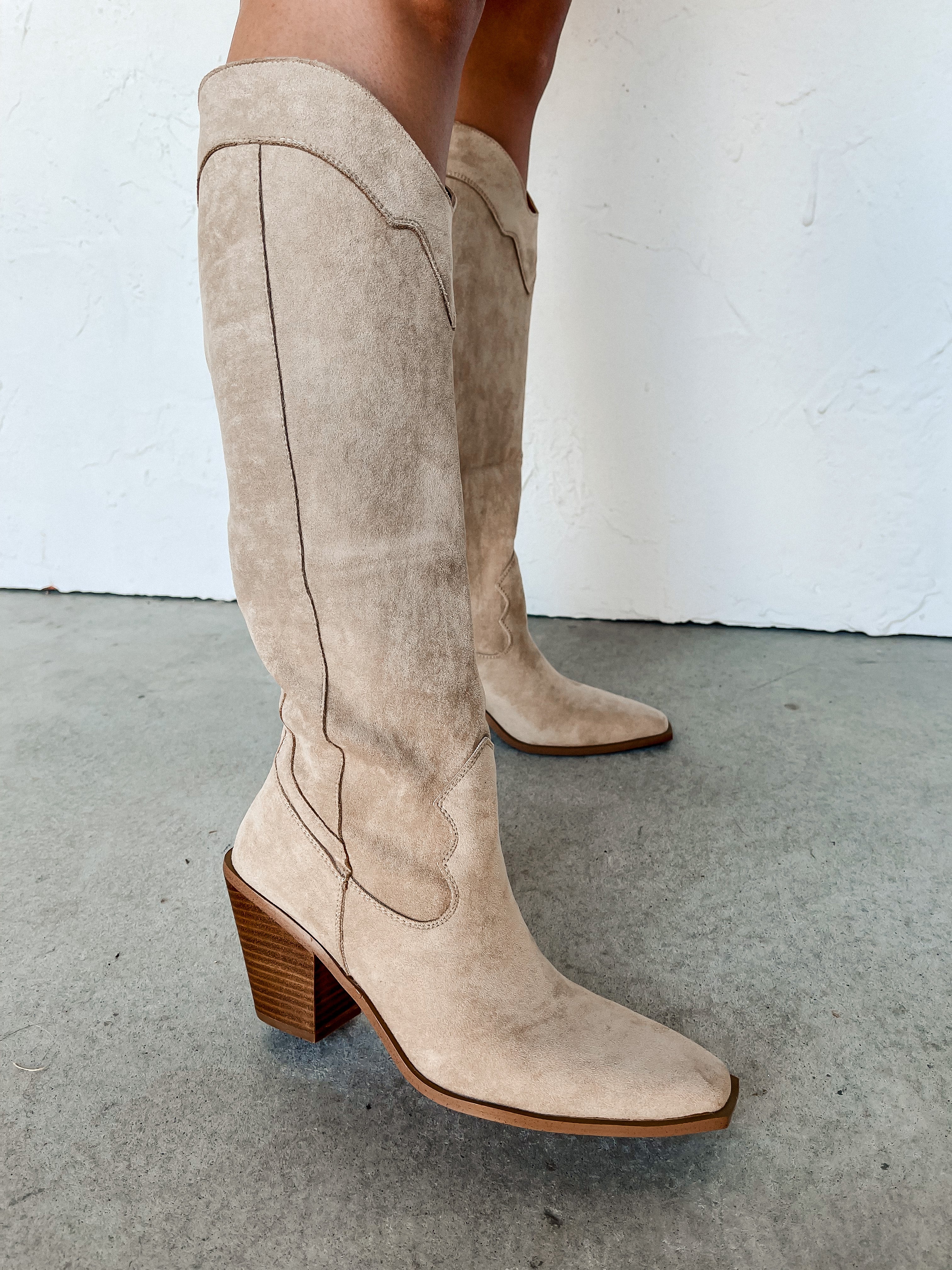 Classy Suede Western Boot
