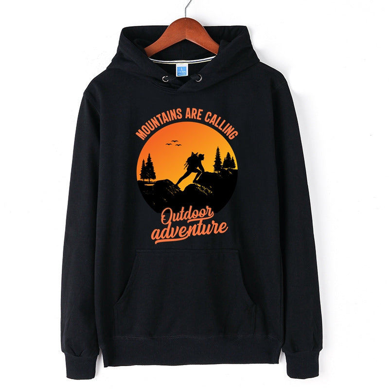 Mountains Are Calling Outdoor Adventure Hoodie for Men Adventure Pullover