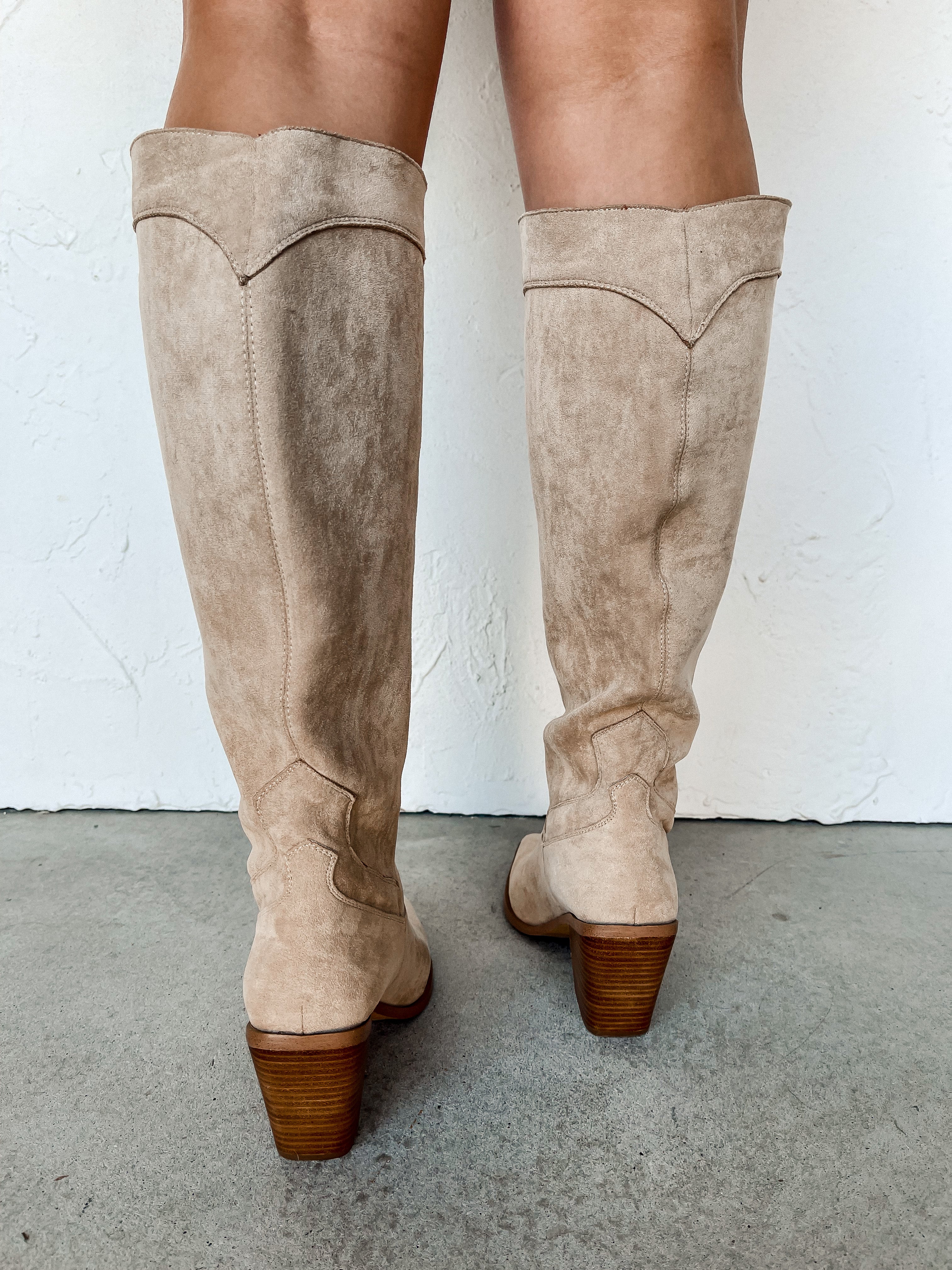 Classy Suede Western Boot