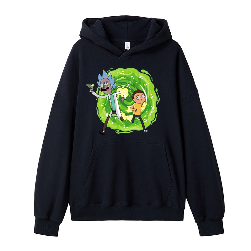 Rick and Morty Hoodie Cotton Made Regular Fit Kangaroo Pouch Pocket