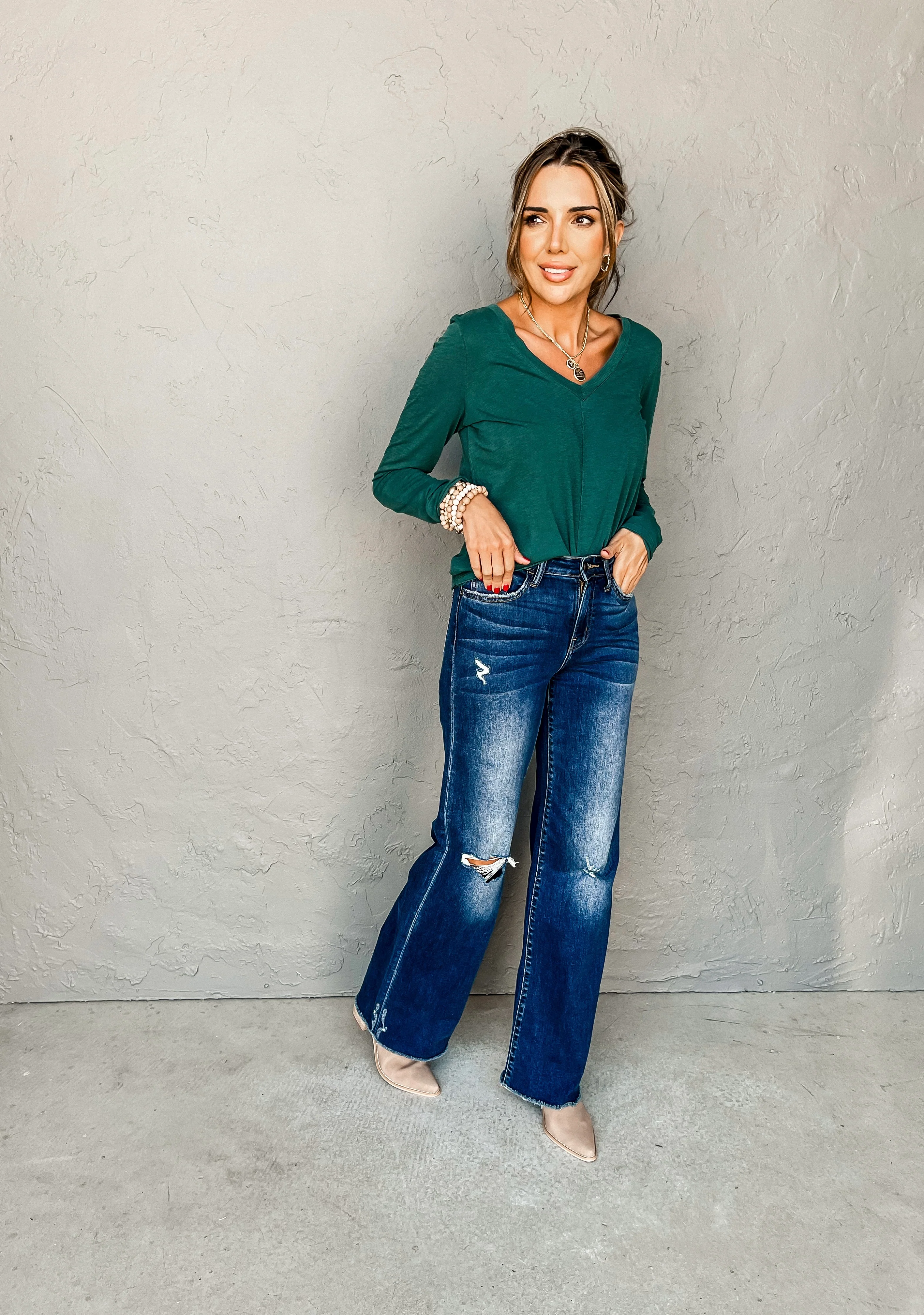 [Z Supply] Dream Slub Long Sleeve Tee-Abyss