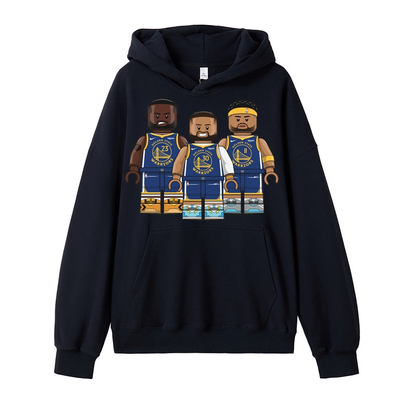 Men's Basketball Hoodie Golden State Basketball Team Cotton Made Regular Fit