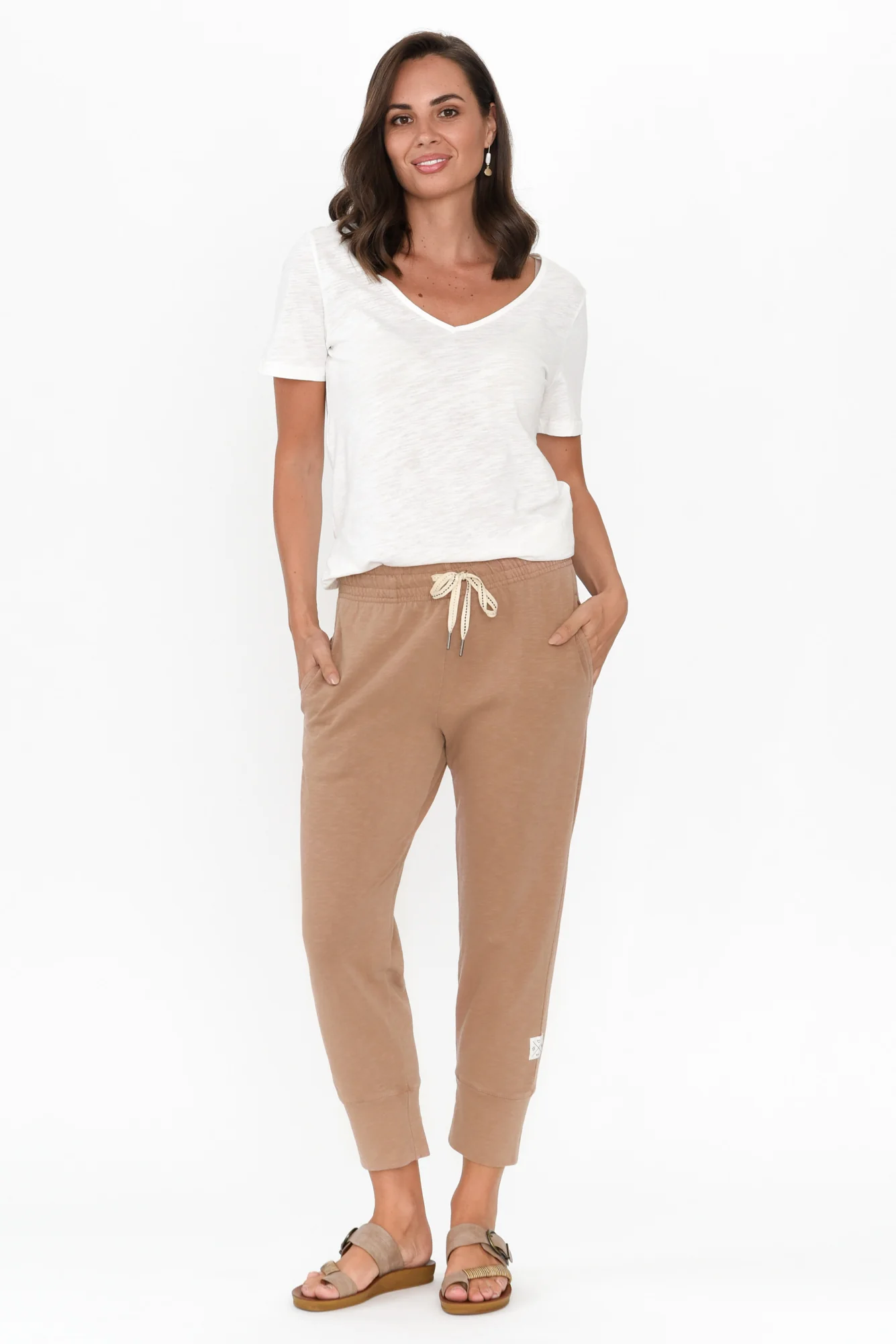 Fundamental Brunch Mocha Cotton Pants
