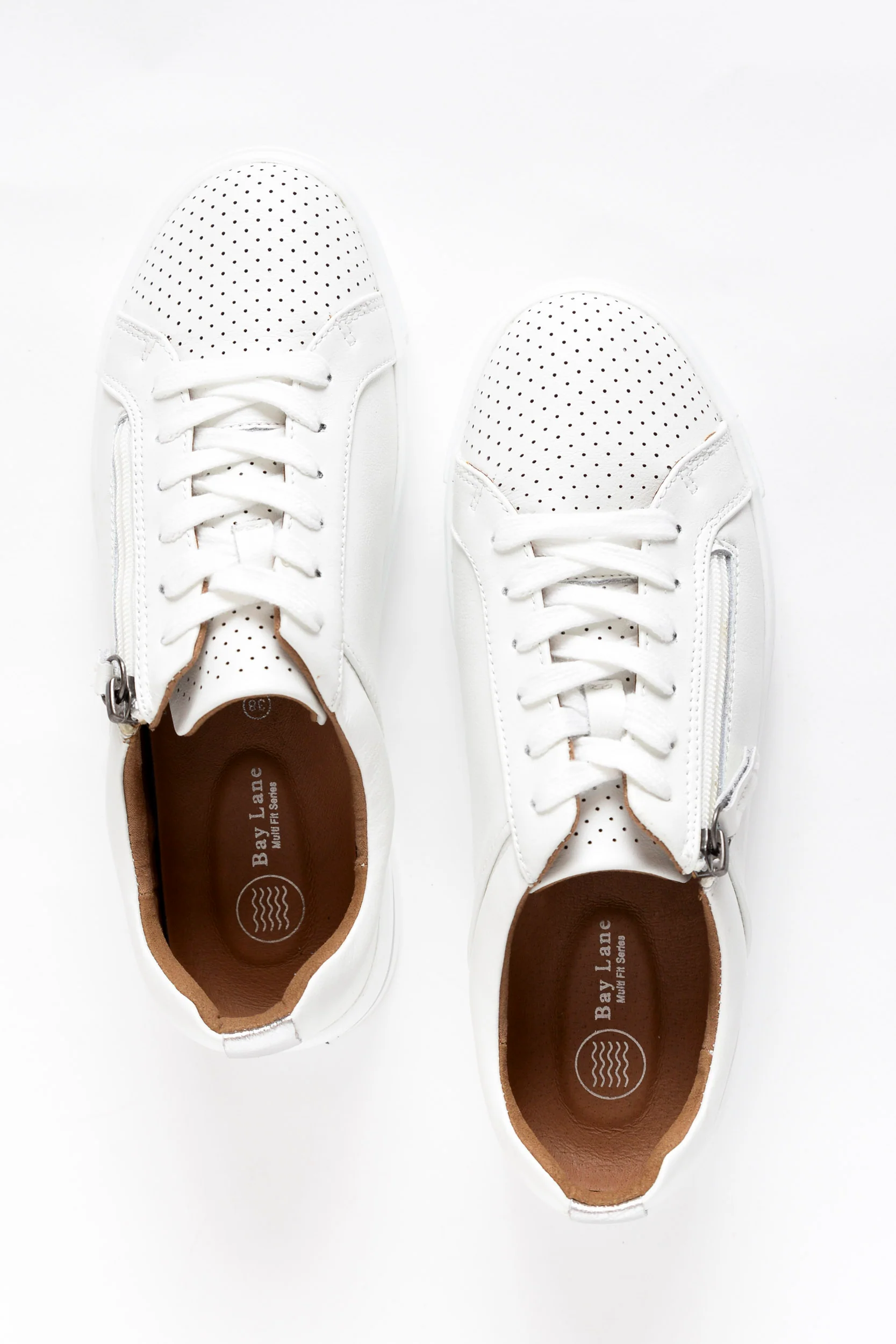 Carissa White Silver Sneaker