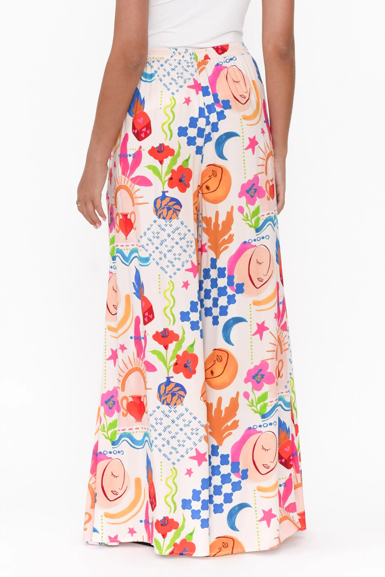 Jennings Cobalt Celestial Wide Leg Pants