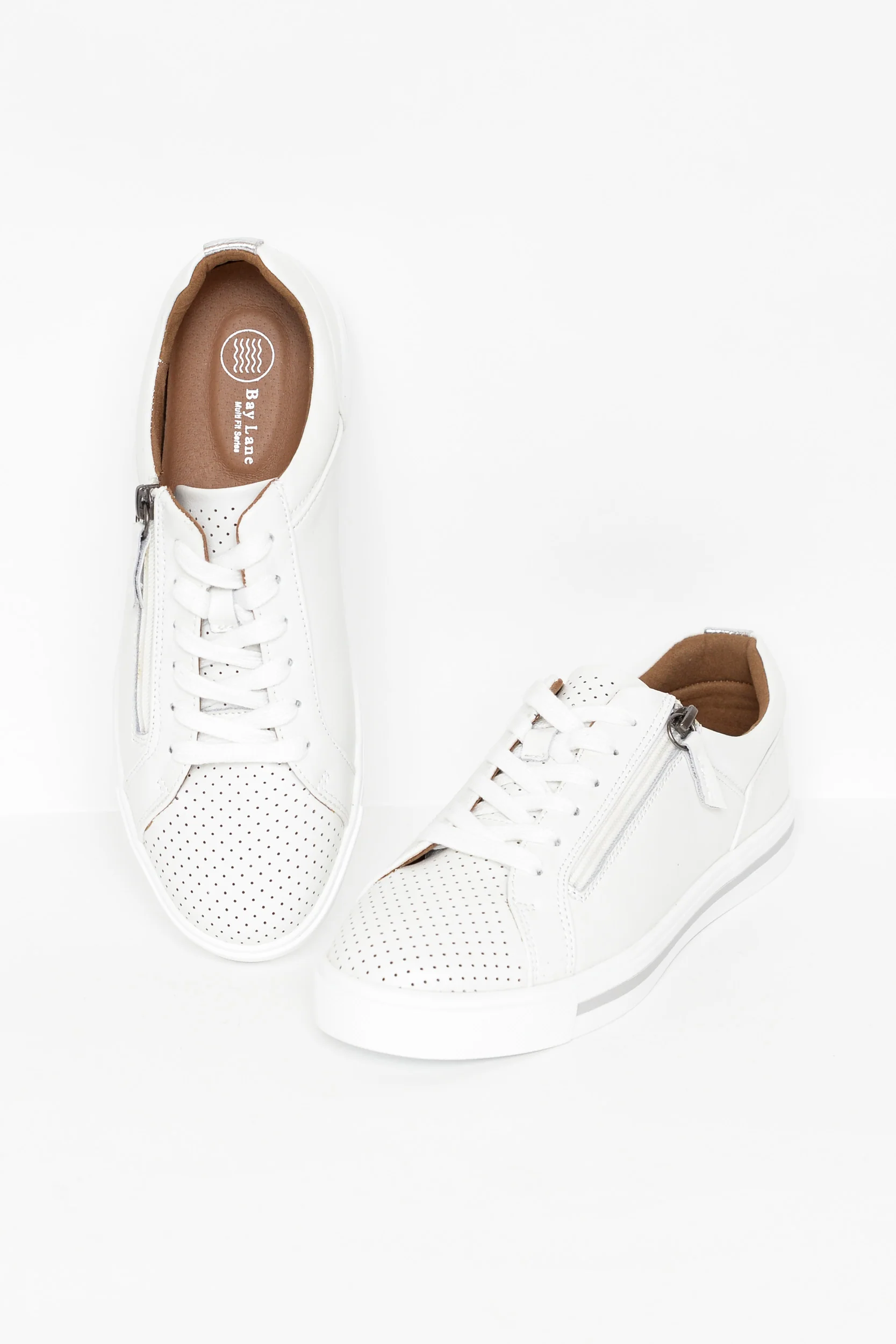 Carissa White Silver Sneaker