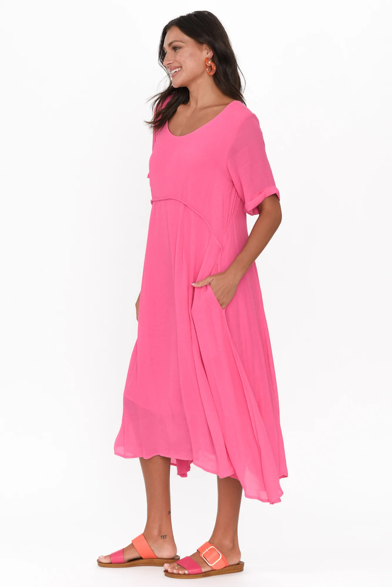 Everlyn Pink Crescent Dress
