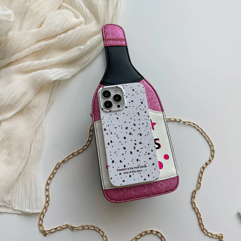 Casual Print Patchwork Chains Bags