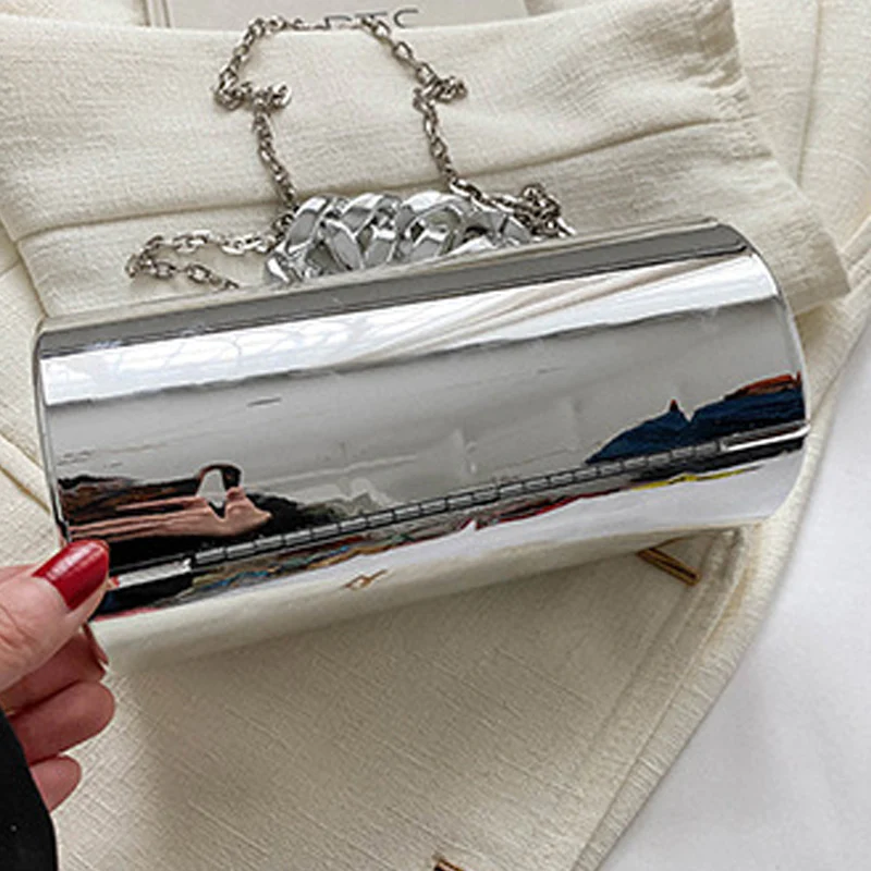 Casual Solid Patchwork Chains Bags