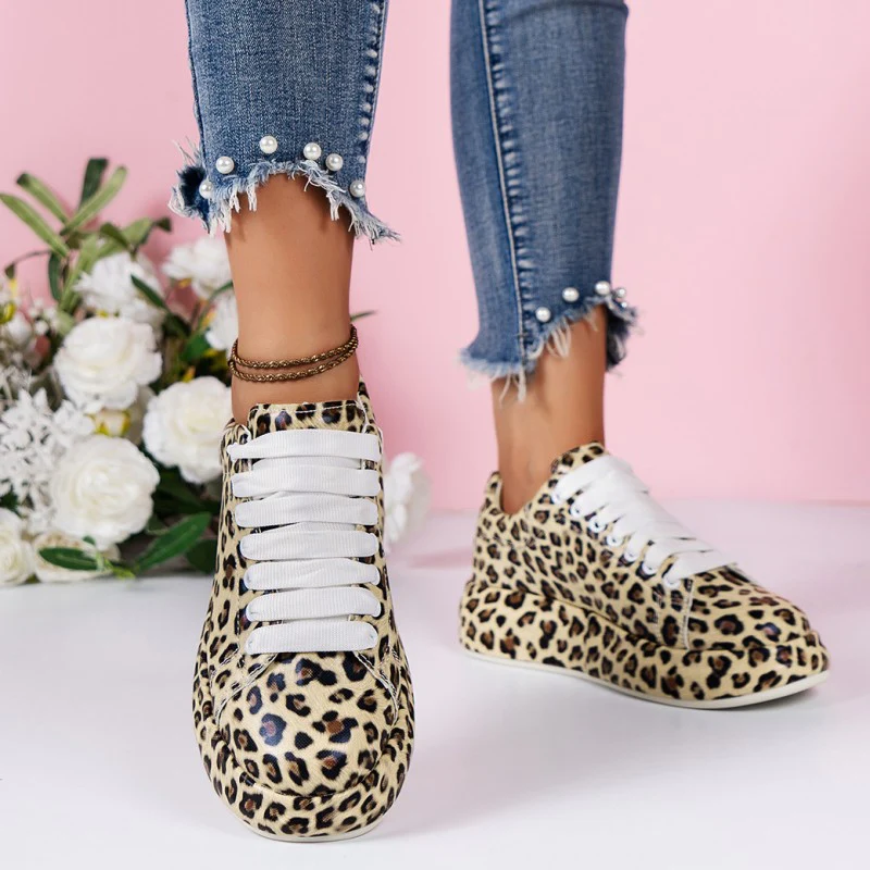 Casual Sportswear Daily Patchwork Printing Round Comfortable Out Door Sport Shoes