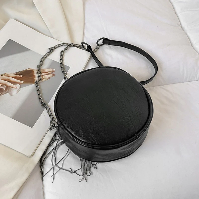 Casual Patchwork Tassel Rivets Bags