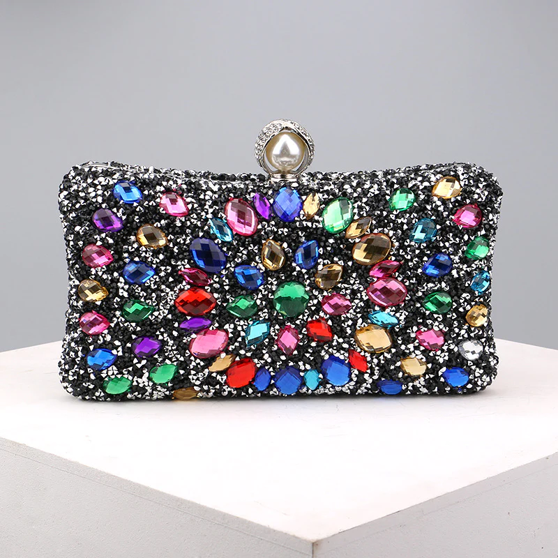 Casual Patchwork Chains Rhinestone Bags