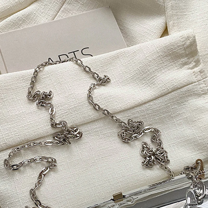 Casual Solid Patchwork Chains Bags