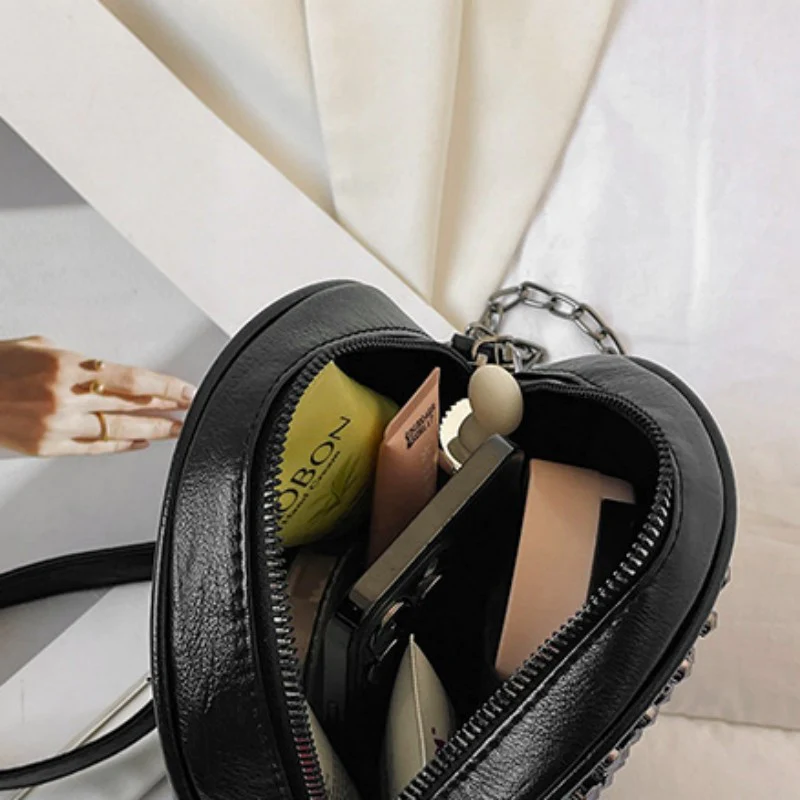 Casual Patchwork Tassel Rivets Bags