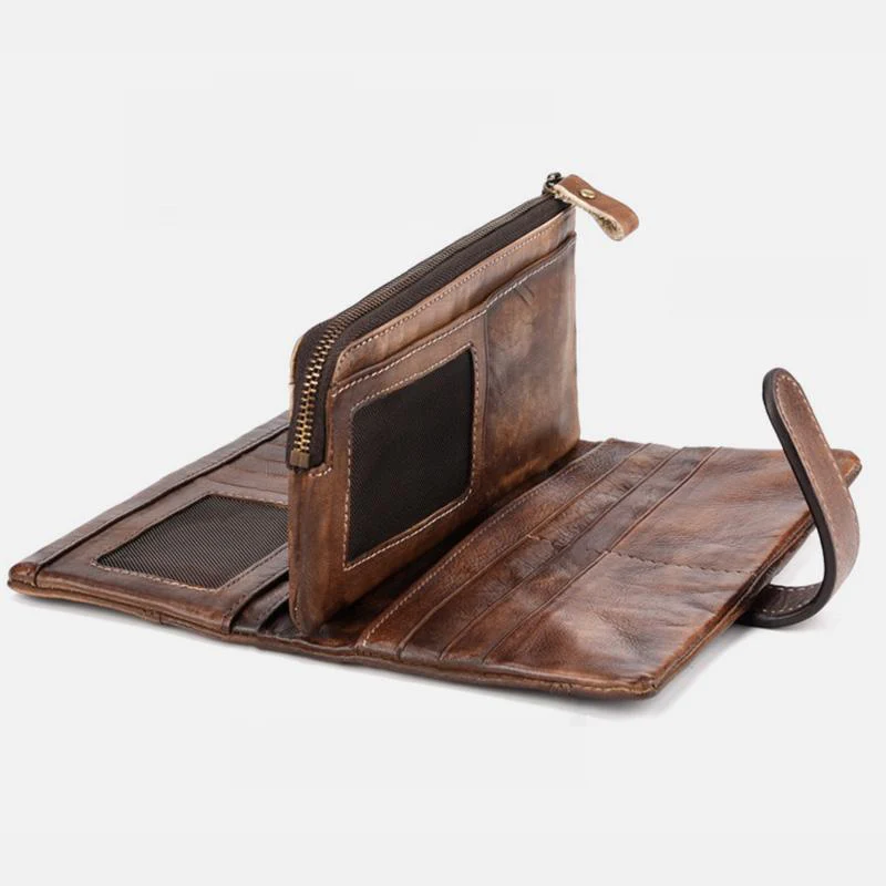 RFID GenuineLeather Long Wallet Purse