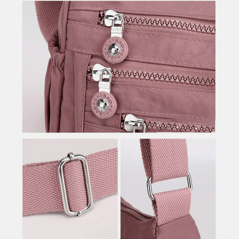 Multi-Pocket LargeCapacity Waterproof Casual CrossbodyBag